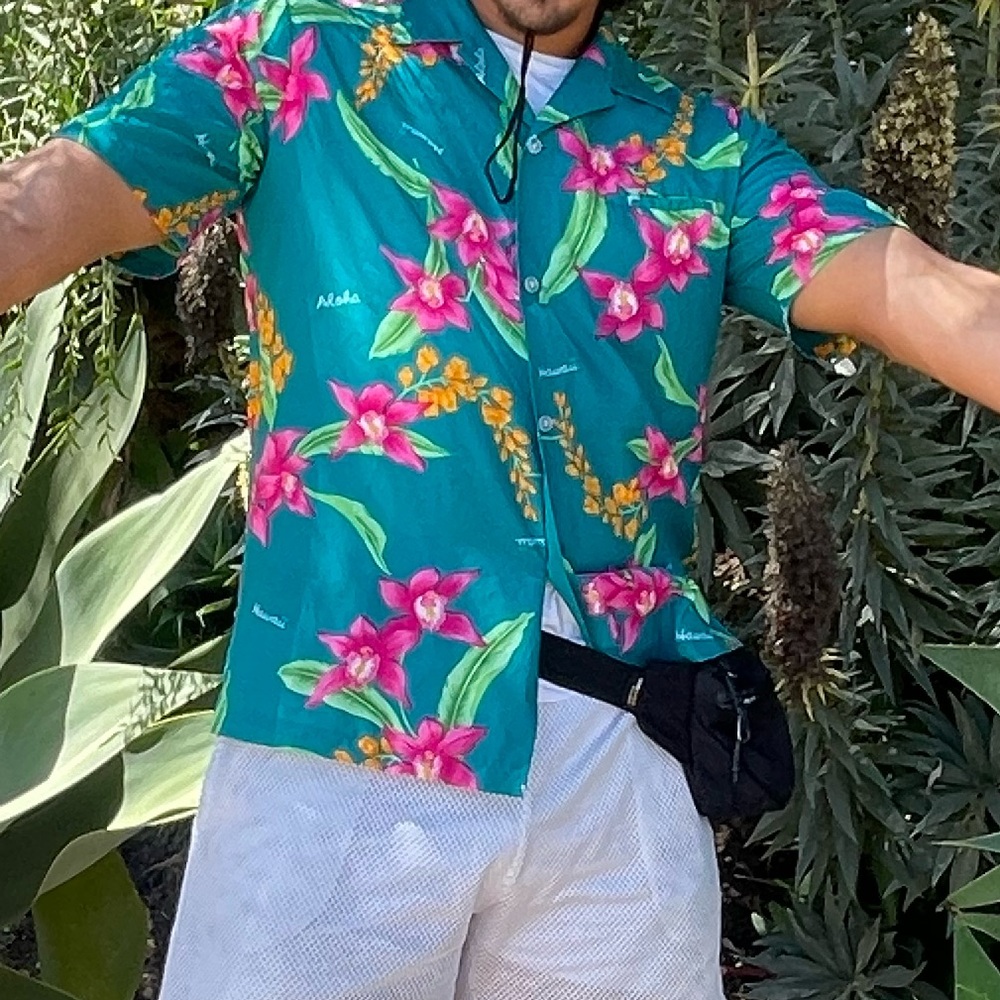 Vibrant Floral Hawaiian Shirt